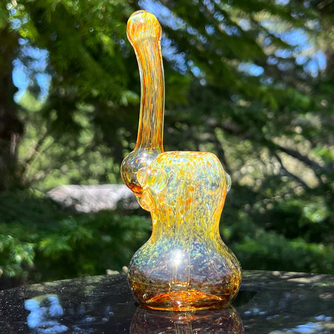 Smooth as Frit Bubbler Glass Pipe Sable Haze   