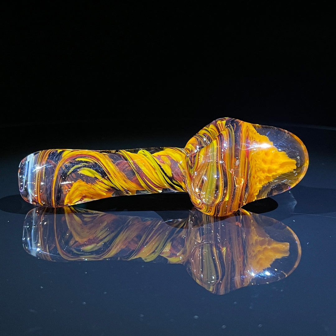 Autumnal Alien Brain Honeycomb Pipe Glass Pipe Plug a Nug