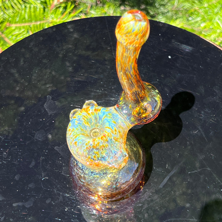 Smooth as Frit Bubbler Glass Pipe Sable Haze   