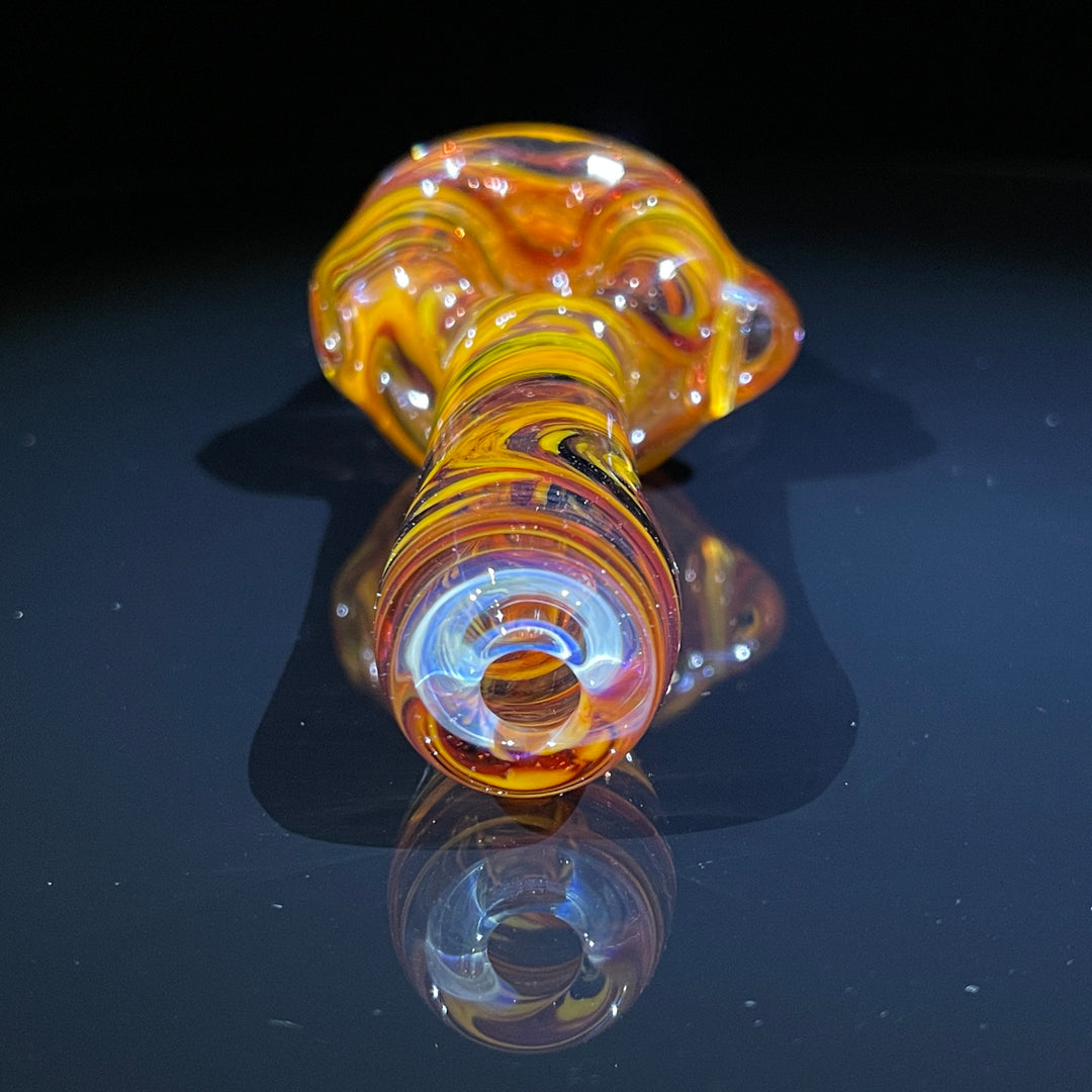 Autumnal Alien Brain Honeycomb Pipe Glass Pipe Plug a Nug