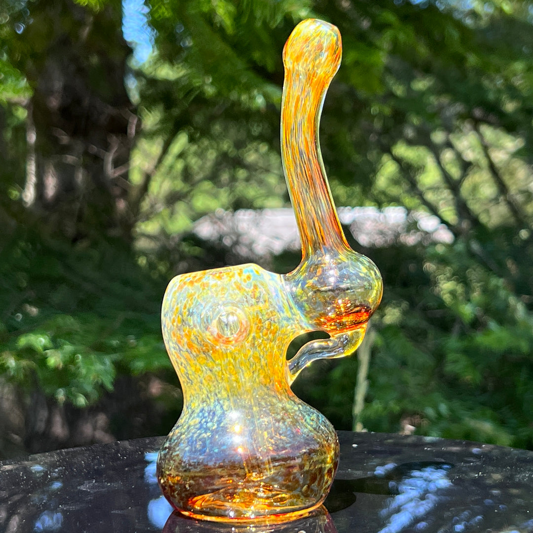 Smooth as Frit Bubbler Glass Pipe Sable Haze   