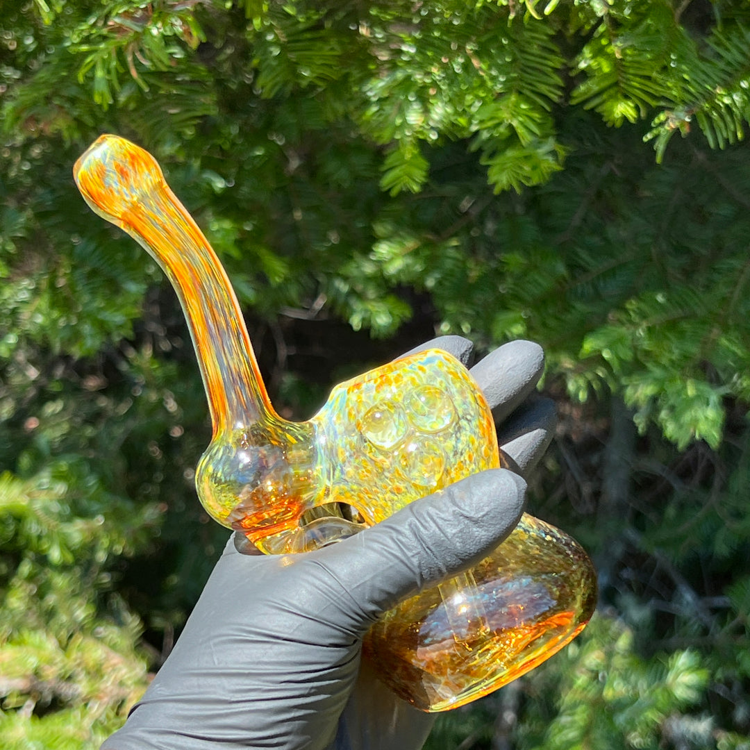 Smooth as Frit Bubbler Glass Pipe Sable Haze   