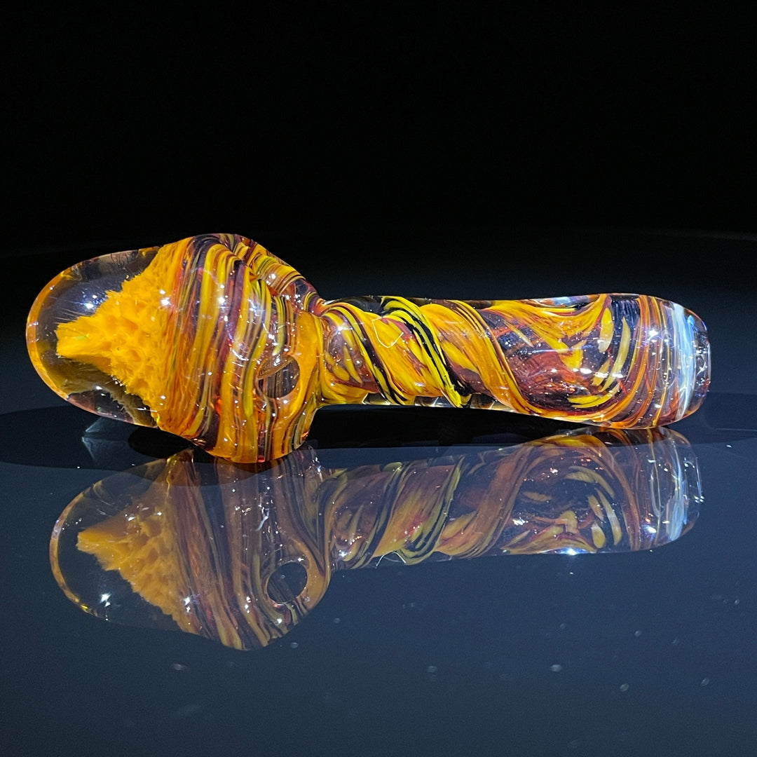 Autumnal Alien Brain Honeycomb Pipe Glass Pipe Plug a Nug