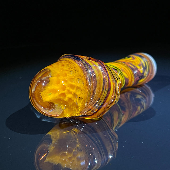 Autumnal Alien Brain Honeycomb Pipe Glass Pipe Plug a Nug