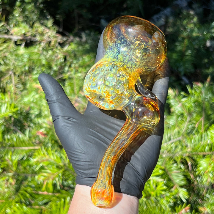 Smooth as Frit Bubbler Glass Pipe Sable Haze   