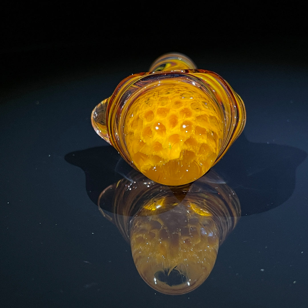 Autumnal Alien Brain Honeycomb Pipe Glass Pipe Plug a Nug