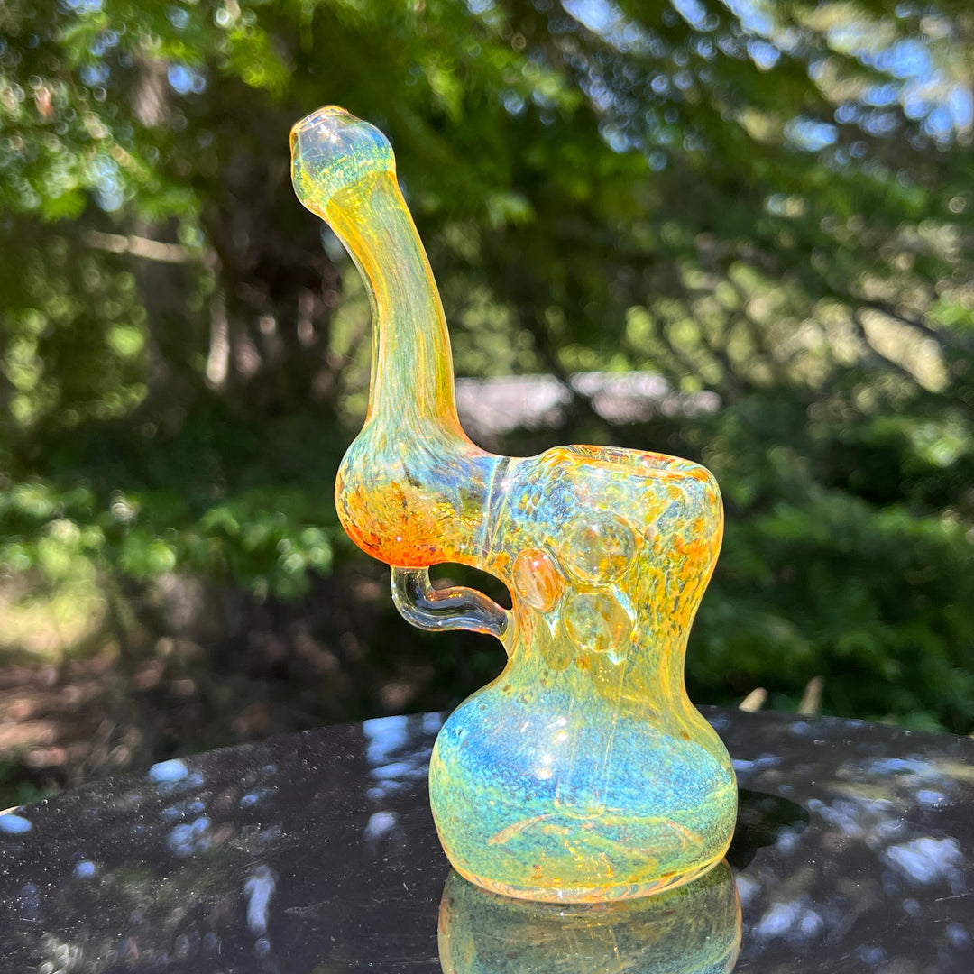 Smooth as Frit Bubbler Glass Pipe Sable Haze   