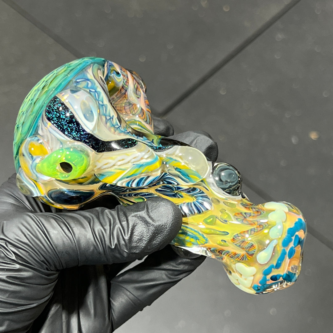 Molten Thick and Twisted Pipe Glass Pipe Molten Imagination