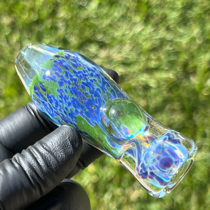 Purple Haze Sparkle Chillum Glass Pipe Tako Glass   