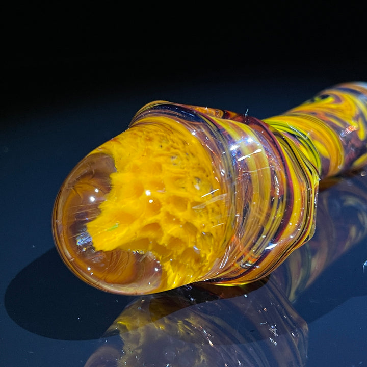 Autumnal Alien Brain Honeycomb Pipe Glass Pipe Plug a Nug