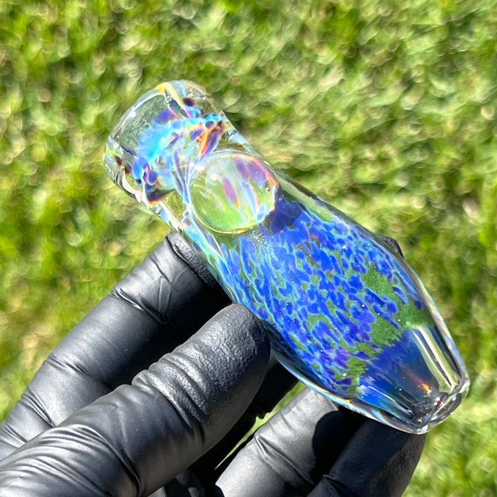 Purple Haze Sparkle Chillum Glass Pipe Tako Glass   