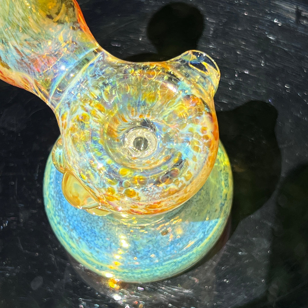 Smooth as Frit Bubbler Glass Pipe Sable Haze   