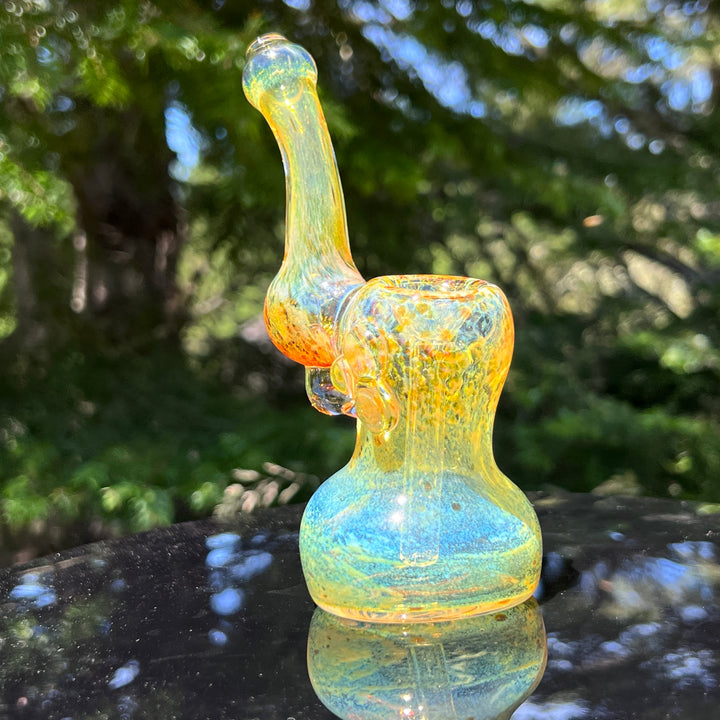 Smooth as Frit Bubbler Glass Pipe Sable Haze   