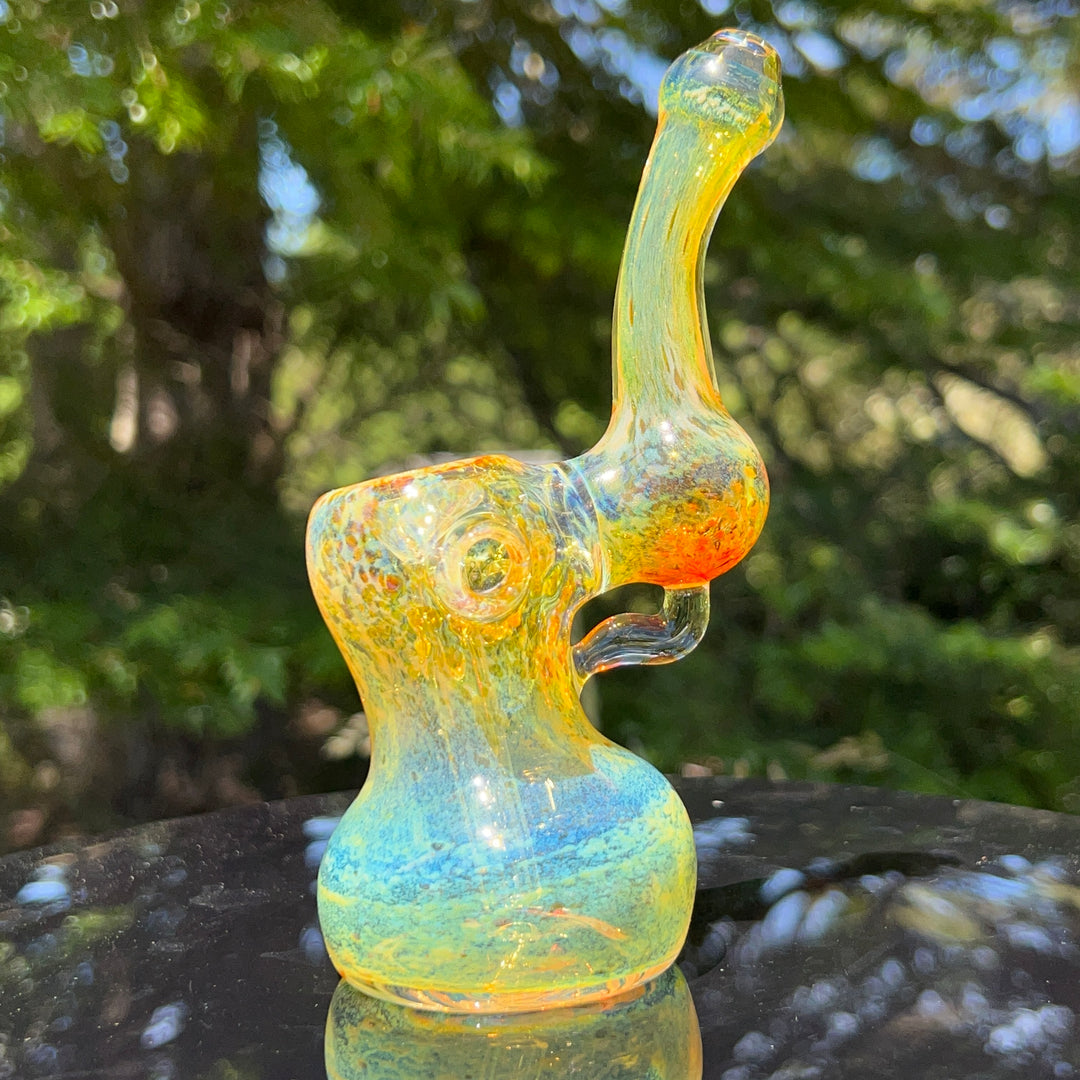 Smooth as Frit Bubbler Glass Pipe Sable Haze   