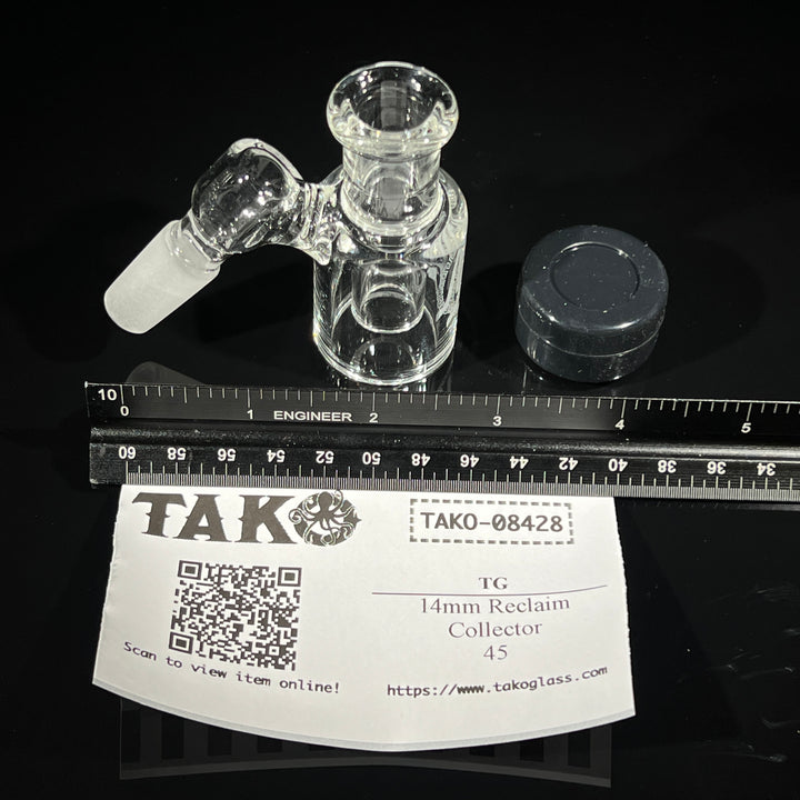 14mm Reclaim Collector Glass Pipe TG 45°