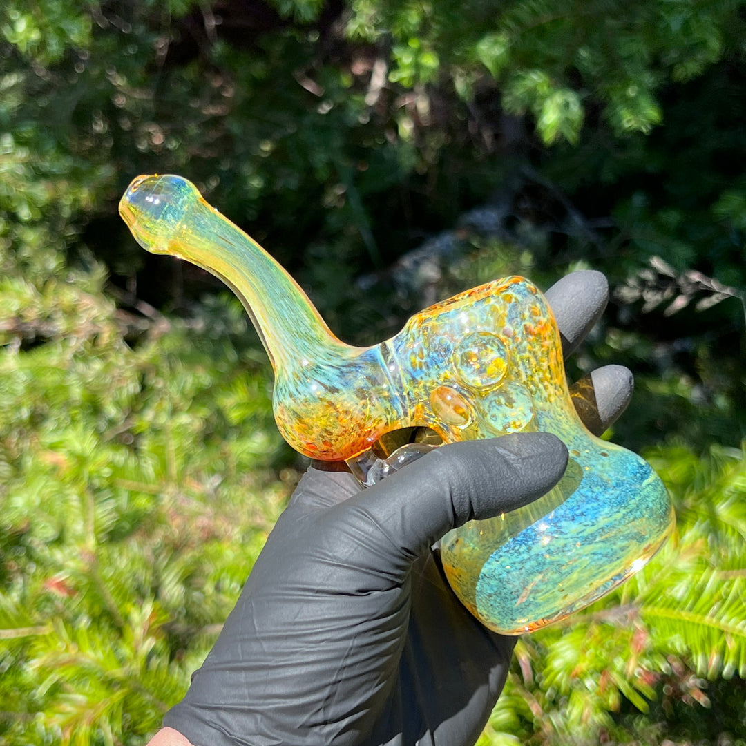 Smooth as Frit Bubbler Glass Pipe Sable Haze   