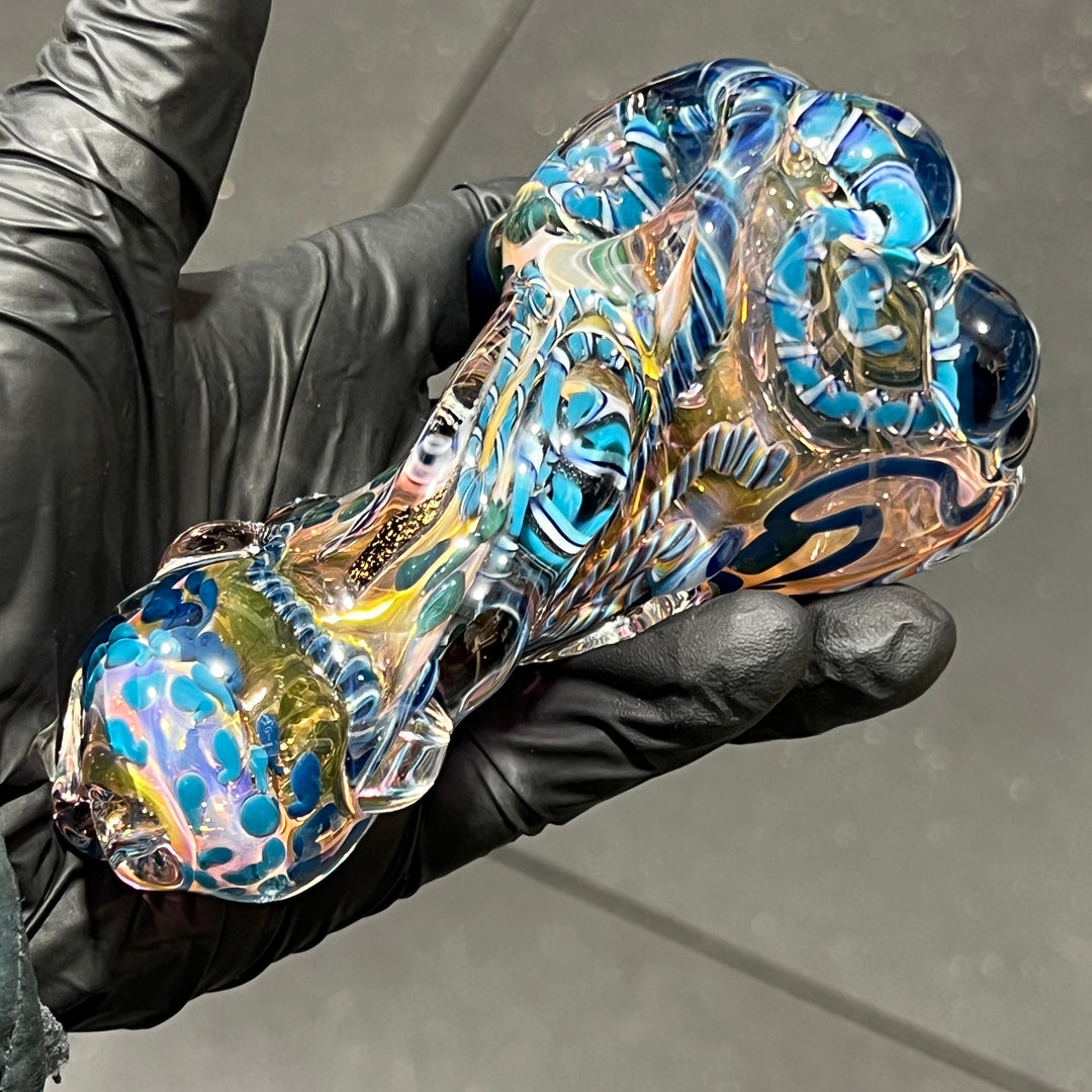 Molten Thick and Twisted Pipe Glass Pipe Molten Imagination