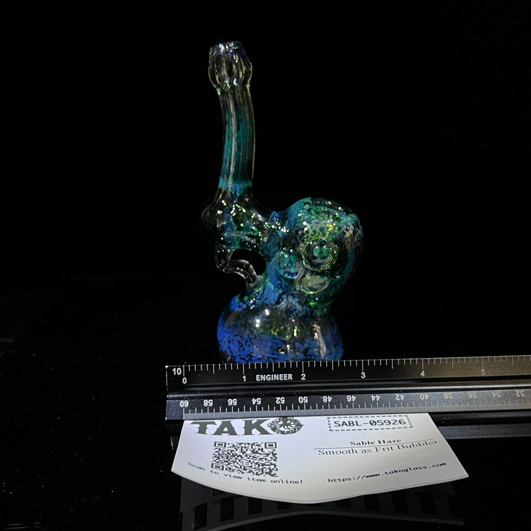 Smooth as Frit Bubbler Glass Pipe Sable Haze   