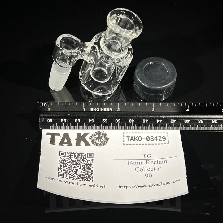 14mm Reclaim Collector Glass Pipe TG 90°