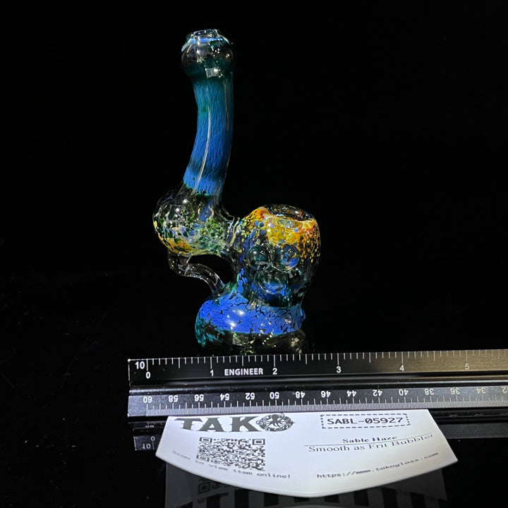 Smooth as Frit Bubbler Glass Pipe Sable Haze   