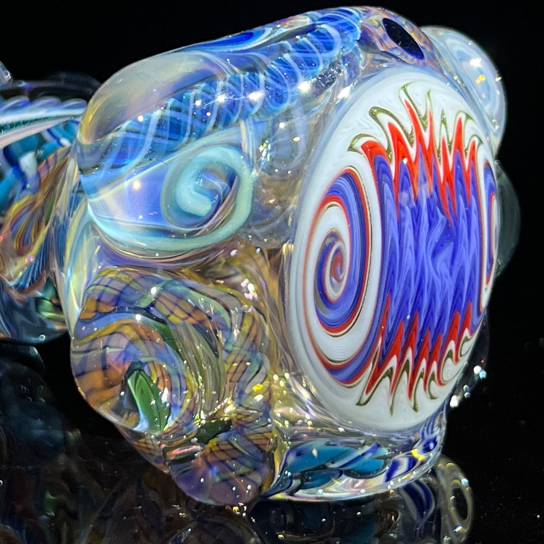 Thick and Twisted Wig Wag Pipe Glass Pipe Molten Imagination