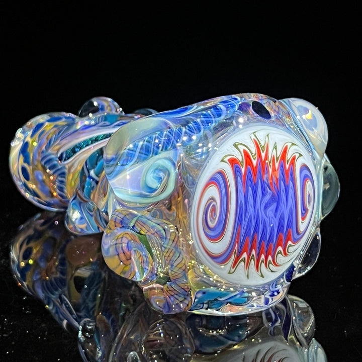 Thick and Twisted Wig Wag Pipe Glass Pipe Molten Imagination