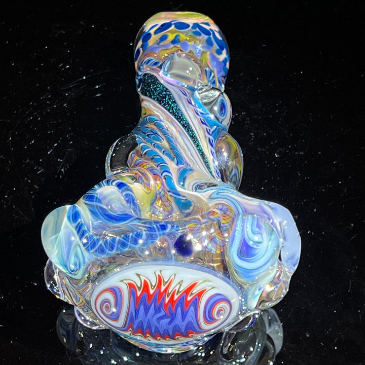 Thick and Twisted Wig Wag Pipe Glass Pipe Molten Imagination