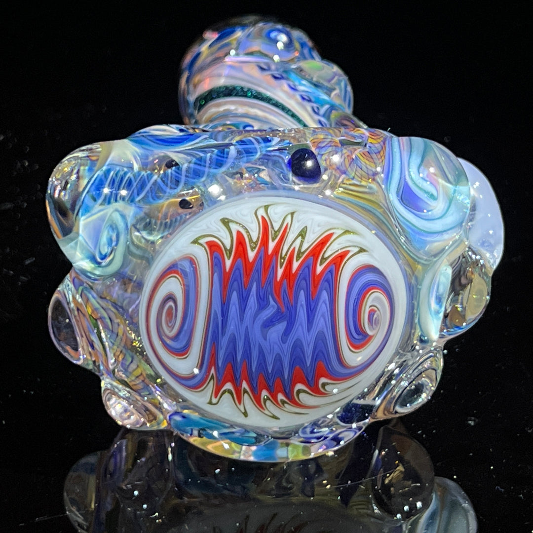 Thick and Twisted Wig Wag Pipe Glass Pipe Molten Imagination