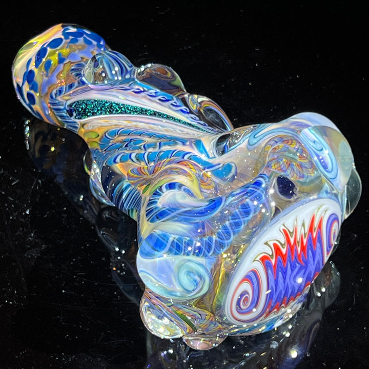 Thick and Twisted Wig Wag Pipe Glass Pipe Molten Imagination