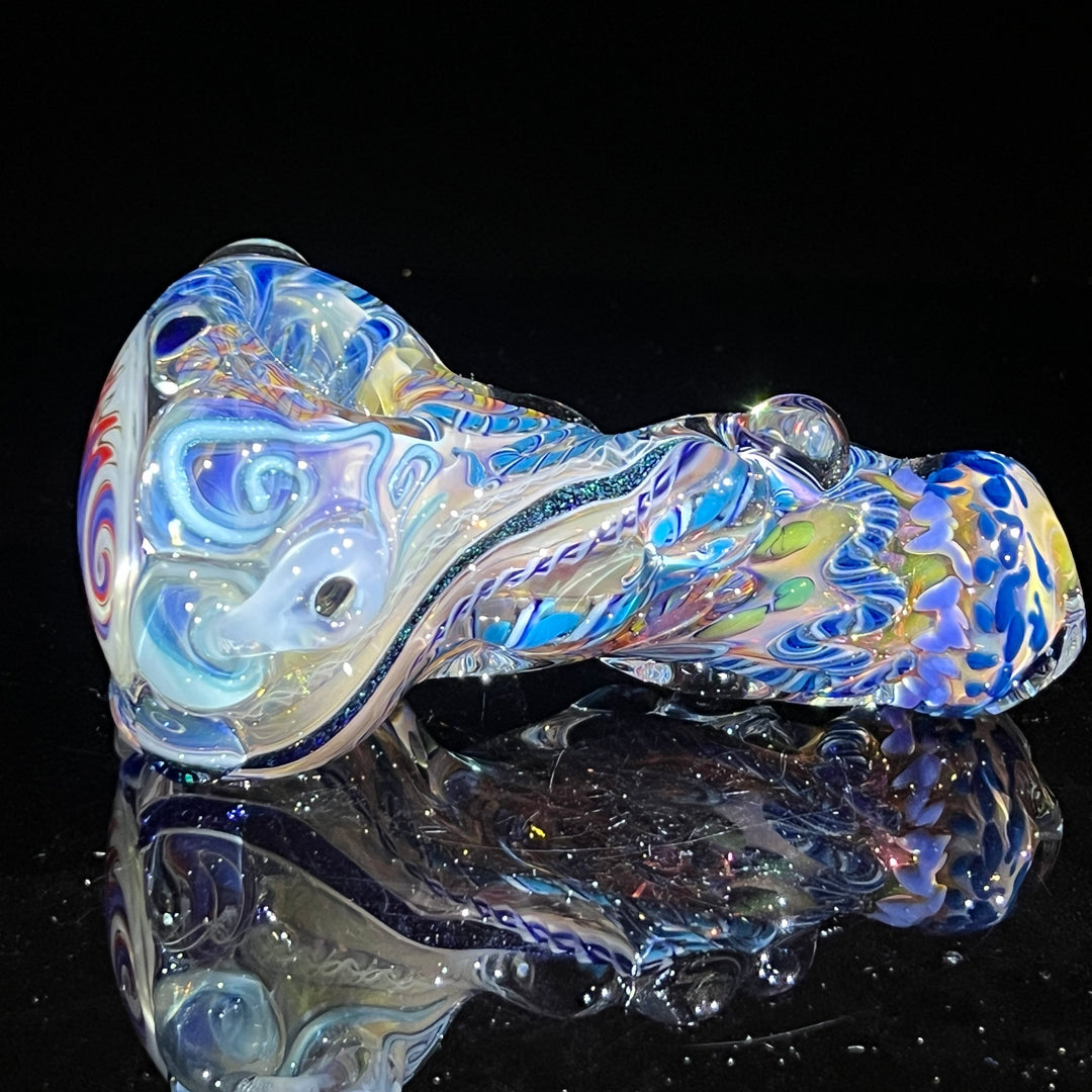 Thick and Twisted Wig Wag Pipe Glass Pipe Molten Imagination