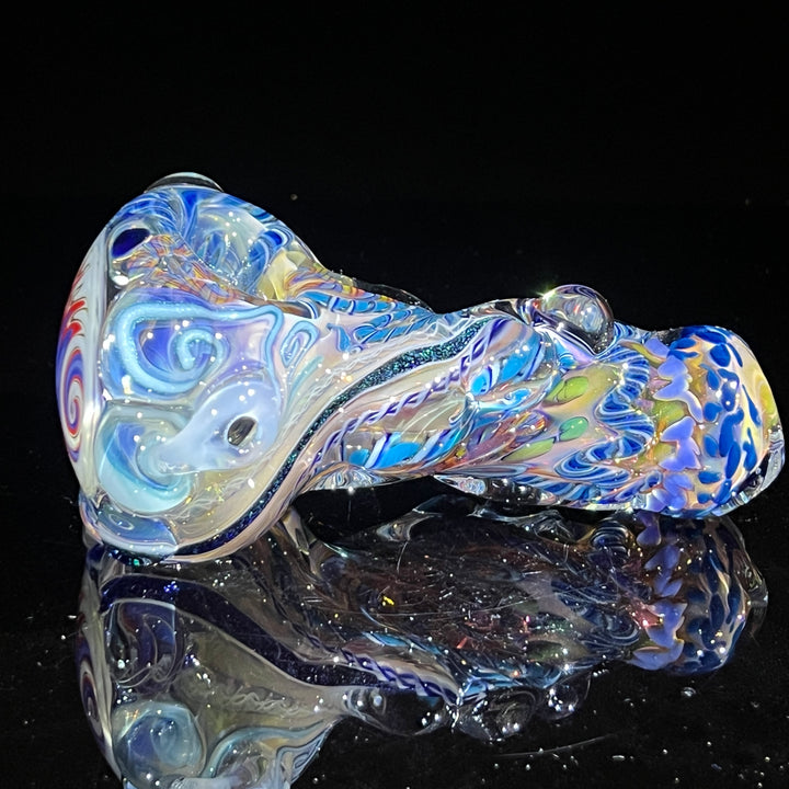 Thick and Twisted Wig Wag Pipe Glass Pipe Molten Imagination