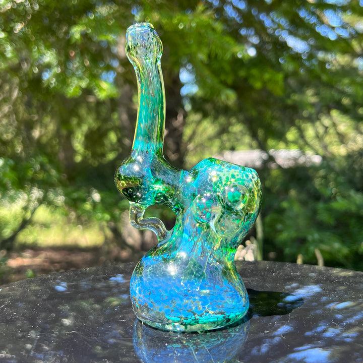 Smooth as Frit Bubbler Glass Pipe Sable Haze   