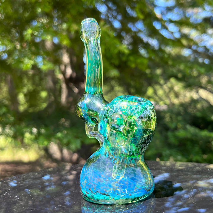 Smooth as Frit Bubbler Glass Pipe Sable Haze   