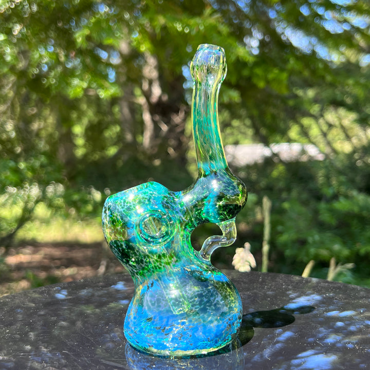 Smooth as Frit Bubbler Glass Pipe Sable Haze   