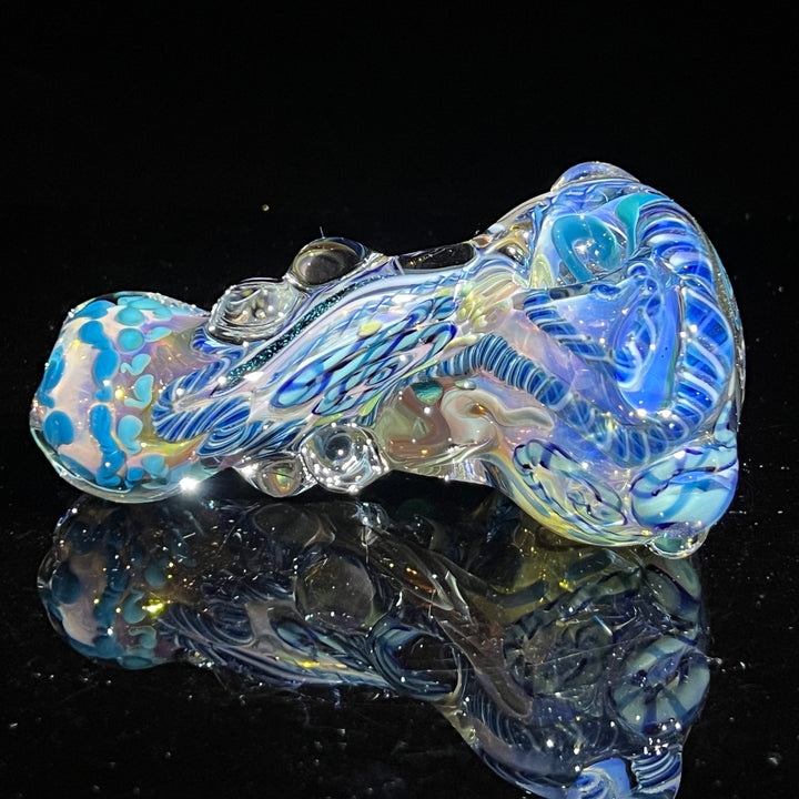 Thick and Twisted Wig Wag Pipe Glass Pipe Molten Imagination