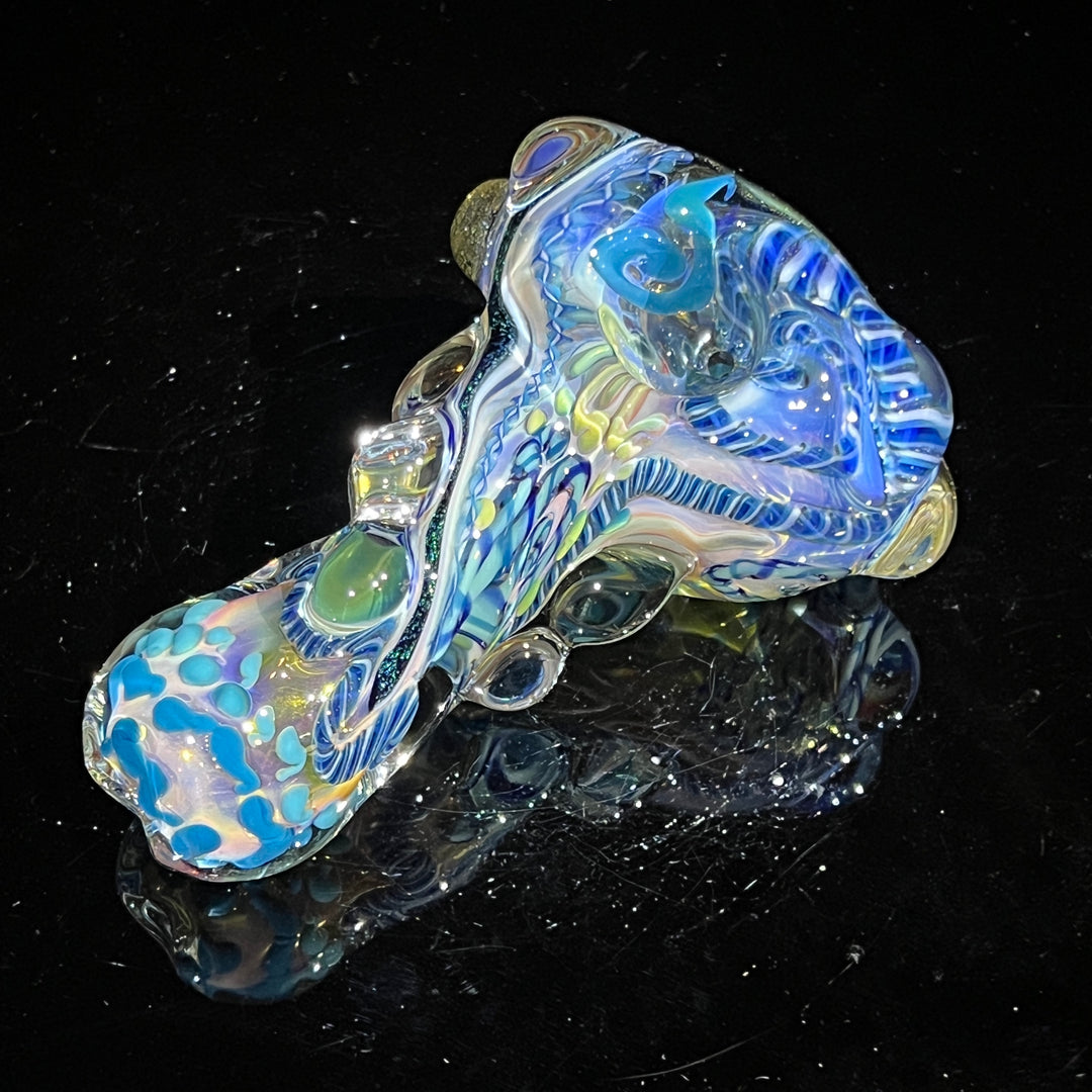 Thick and Twisted Wig Wag Pipe Glass Pipe Molten Imagination