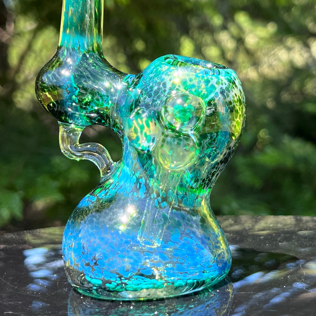 Smooth as Frit Bubbler Glass Pipe Sable Haze   