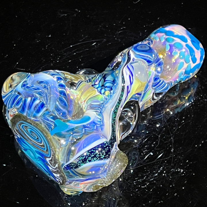 Thick and Twisted Wig Wag Pipe Glass Pipe Molten Imagination