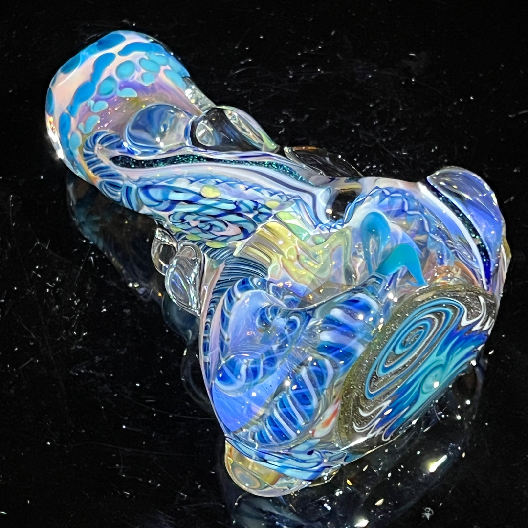 Thick and Twisted Wig Wag Pipe Glass Pipe Molten Imagination