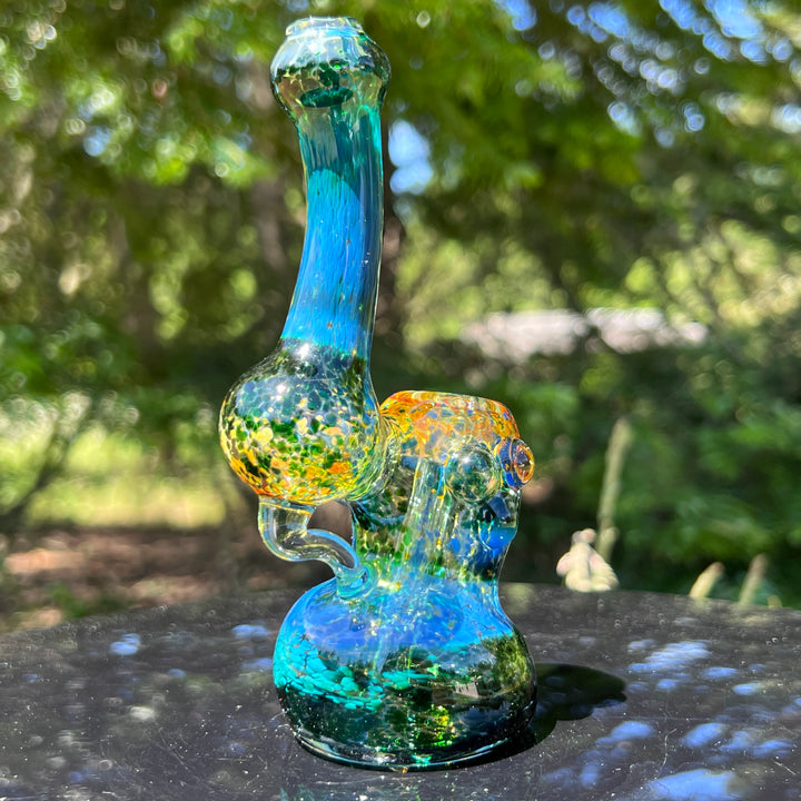 Smooth as Frit Bubbler Glass Pipe Sable Haze   