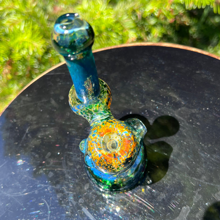 Smooth as Frit Bubbler Glass Pipe Sable Haze   