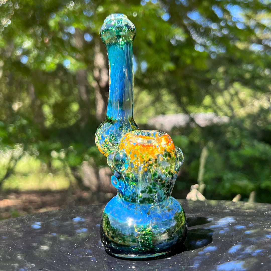 Smooth as Frit Bubbler Glass Pipe Sable Haze   