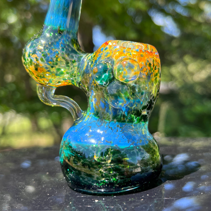 Smooth as Frit Bubbler Glass Pipe Sable Haze   