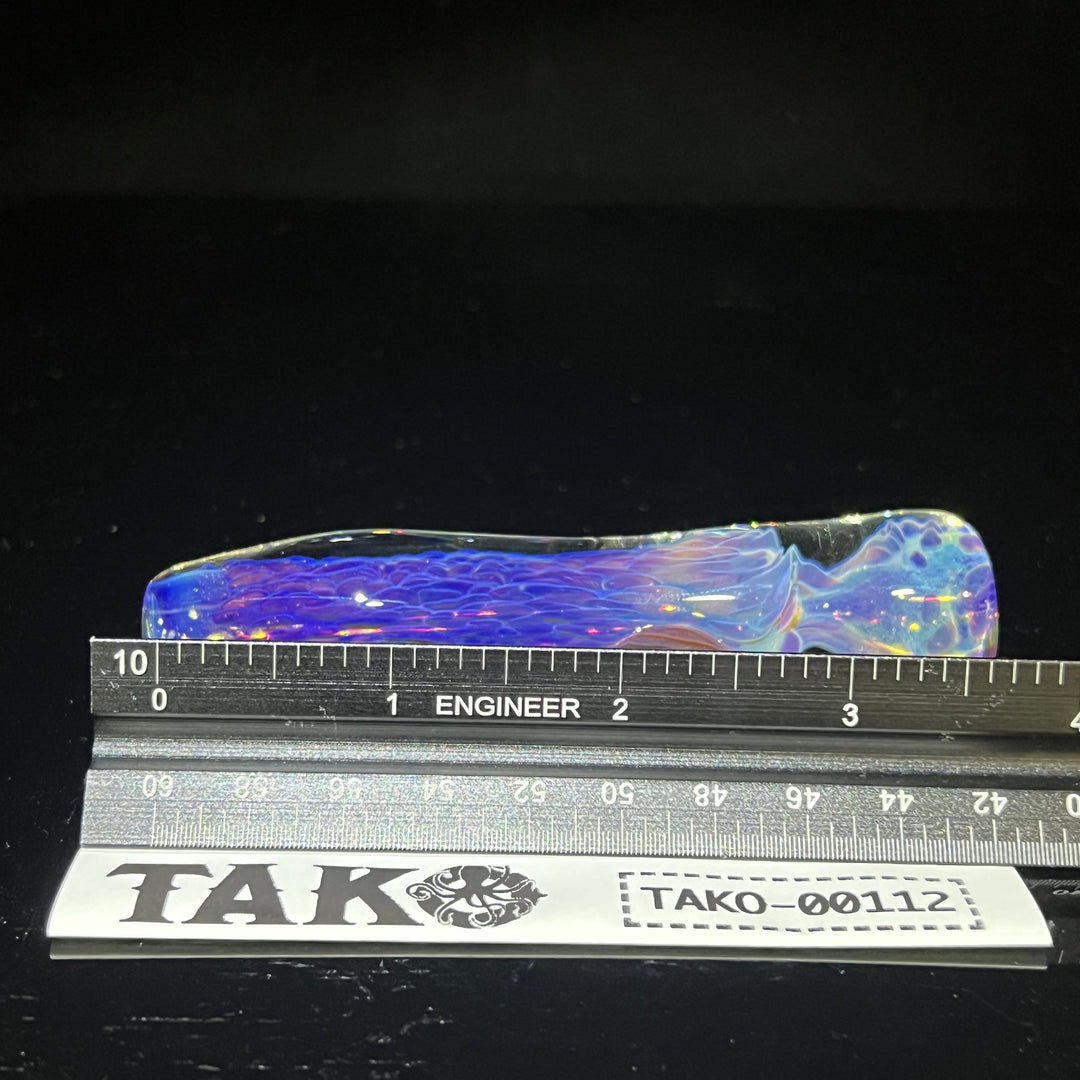 Purple Nebula Chillum Glass Pipe Tako Glass   