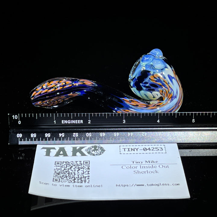 Color Inside Out Sherlock Glass Pipe Tiny Mike   