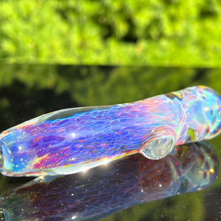 Purple Nebula Chillum Glass Pipe Tako Glass   