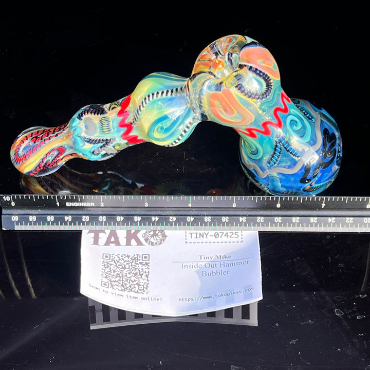 Inside Out Hammer Bubbler Glass Pipe Tiny Mike