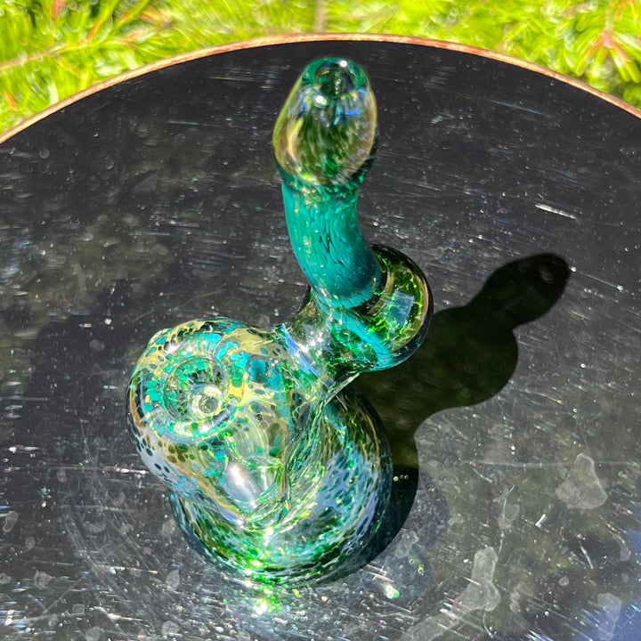 Smooth as Frit Bubbler Glass Pipe Sable Haze   