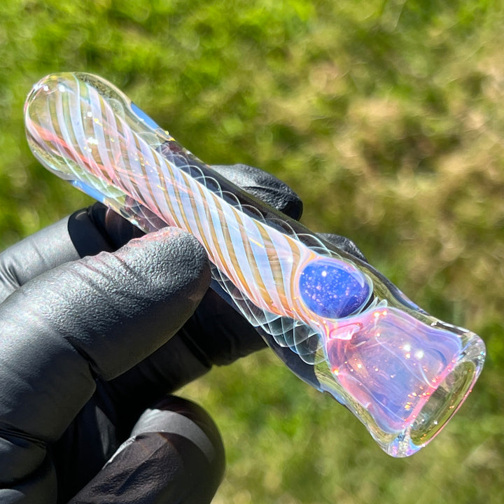 Thick Fume Chillum Glass Pipe Chuck Glass   