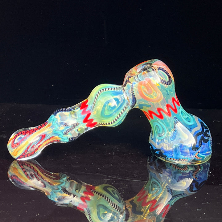 Inside Out Hammer Bubbler Glass Pipe Tiny Mike